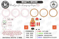 3D Christmas Napkin Ring Laser Cut | Festive Table Decor Product Image 3