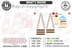 Mini Decorative Ladder Shelf Laser Cut Bundle | Tiered Tray Product Image 9