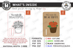 Mother's Day Wooden Card Laser Cut Bundle | Layered Card SVG Product Image 9