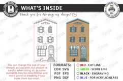 Miniature Village Block Toy Laser Cut | Layered Town House Product Image 3