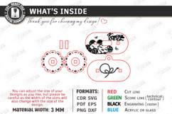 Knitting Row Counter Laser Cut|Floral SVG|Knitting Accessory Product Image 2