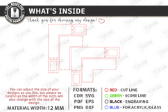 Corner Shelf Laser Cut Bundle | Wall Shelf | Home Decor SVG Product Image 14