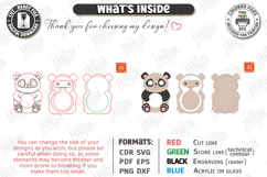 Wood Animal Toy Laser Cut | Push Toy | Kids Laser | Panda Product Image 3