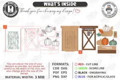 Fall Pumpkin Wooden Décor Laser Cut | Autumn Decor | Fall Product Image 3