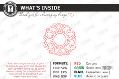 Flower Bag Tag Laser Cut | Macrame Keychain SVG | Boho Charm Product Image 3