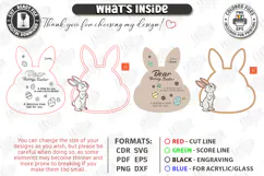 Easter Bunny Treat Tray Laser Cut | Carrot and Milk Board Product Image 3