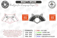 Animal Book Page Holder Laser Cut | Raccoon SVG | Gift Idea Product Image 3
