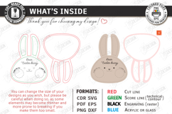 Easter Bunny Treat Trays Laser Cut Bundle | Serving Tray SVG Product Image 10