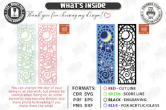 Stained Glass Bookmark Laser Cut | Faux Stained Glass Window Product Image 3