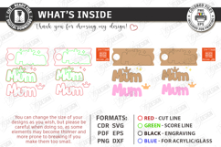 Mother's Day Stanley Topper Laser Cut | Tumbler Decor SVG Product Image 3