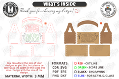 S'mores Station Box with Handle Laser Cut | S'mores Basket Product Image 3