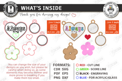 Mother's Day Personalized Keychains Laser Cut Bundle SVG Product Image 10