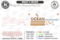 Coastal Beach Decor Stand Laser Cut | Sea and Ocean SVG |CNC Product Image 3