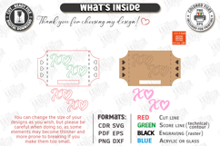 Valentine’s Day Bracelet Card Laser Cut|Slap Bracelet Holder Product Image 3