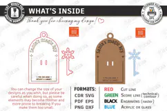 Santas Magic Key Laser Cut | 3D Layered Christmas Magic Key Product Image 3
