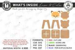 Animal Kids Chair Laser Cut | Nursery | Kids Laser | Fox SVG Product Image 3