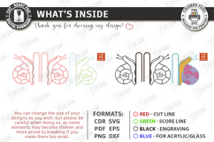 Stained Glass Style Plant Pot Clip Laser Cut Bundle | Garden Product Image 10