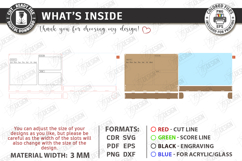 Acrylic Planner Laser Cut | Family Calendar | Wall Decor SVG Product Image 3