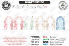 Stained Glass Wedding Welcome Sign Laser Cut | Floral Design Product Image 3