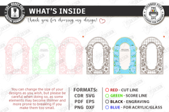 Stained Glass Wedding Welcome Sign Laser Cut | Floral Design Product Image 3