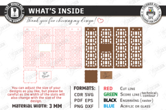 Wine Bottle Gift Boxes Laser Cut Bundle | Wine Boxes SVG Product Image 10