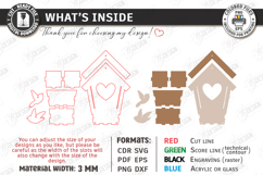 Spring Birdhouse Wall Decor Laser Cut Bundle | Home Decor Product Image 5