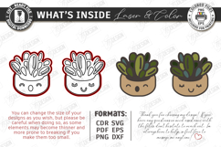 Succulent Stud Earrings with Display Cards Laser Cut Bundle Product Image 5