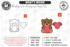 Valentine's Paintable Ornament Laser Cut | Coloring Craft Product Image 3