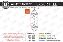 Mystic Wooden Bookmark Laser Cut Bundle | Witchy Designs SVG Product Image 10