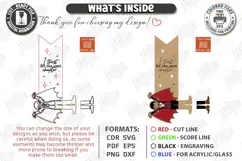 Funny Legs Bookmark Laser Cut | Vampire Wooden Bookmarks SVG Product Image 3