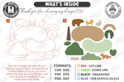 Animal Building Blocks Laser Cut | Kids Laser | Forest SVG Product Image 3