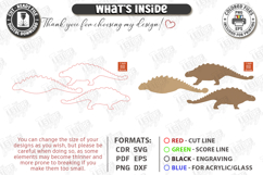 Dinosaur Desk Decor Laser Cut | Dinosaur Model Laser | CNC Product Image 3