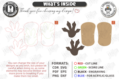 Childrens Feet Stilts Laser Cut | Footprint SVG | Kids Laser Product Image 3