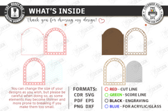 Felt Notes and Photo Organizer Laser Cut | House Wall Board Product Image 3