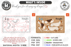 Dog Breed Card Puzzle Laser Cut | 3D Puzzle | Beagle SVG Product Image 3