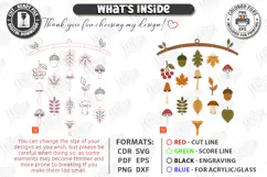 Fall Garland Laser Cut | Autumn Garland | Thanksgiving Day Product Image 3