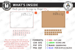 Personalized Family Wall Sign Laser Cut | Wall Decor | Home Product Image 3