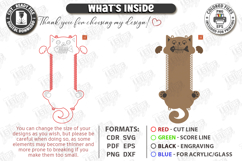 Wall Mounted Cat Scratcher Laser Cut | Pets Design | Cat SVG Product Image 3