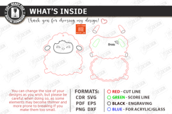 3D Easter Gift Tag Laser Cut | Basket Tag | Money Holder SVG Product Image 3