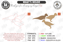 Dinosaur Desk Decor Laser Cut | Dinosaur Model Laser | CNC Product Image 3