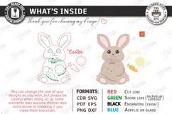 Easter Bunny Treat Tray Laser Cut | Serving Tray | Board SVG Product Image 3