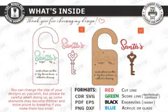 Santas Magic Key Laser Cut | 3D Layered Christmas Magic Key Product Image 3