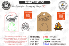 S'mores Gift Tags Laser Cut Bundle | Marshmallow Treat SVG Product Image 16