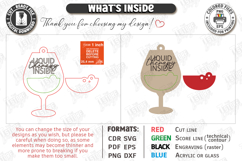 Wine Bottle Tags Laser Cut Bundle|Hanging Card Tags|Fun SVGs Product Image 11