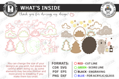 Nursery Luminous Wall Décor Laser Cut | Kids Night Light SVG Product Image 3