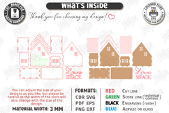 Valentine's Candle Houses Laser Cut Bundle | Candle Holders Product Image 16