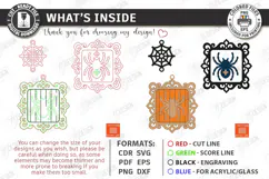 Halloween Hanging Ornament Laser Cut | 3D Layered Keychain Product Image 3