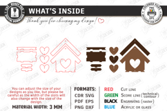 Spring Birdhouse Wall Decor Laser Cut Bundle | Home Decor Product Image 6