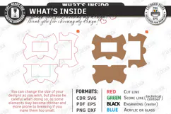 Family Puzzle Photo Frame Laser Cut | Modern Picture Frame Product Image 3
