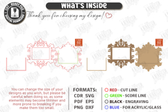 Fridge Magnet Frame Laser Cut | Magnetic Photo Frame | CNC Product Image 3